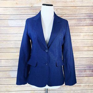 Oscar De La Renta Vintage Navy Blue Blazer Jacket